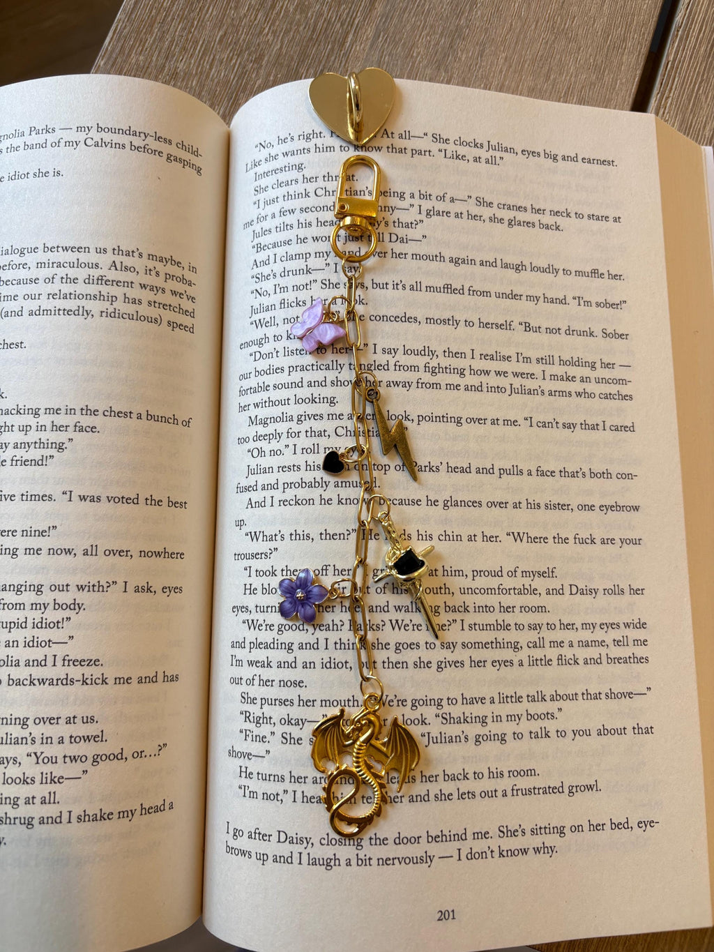 Fourth Wing Kindle Charm