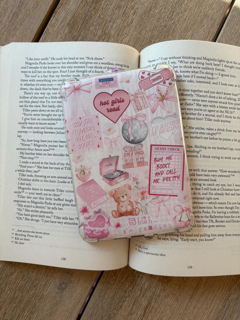 Girly Pink Kindle Insert