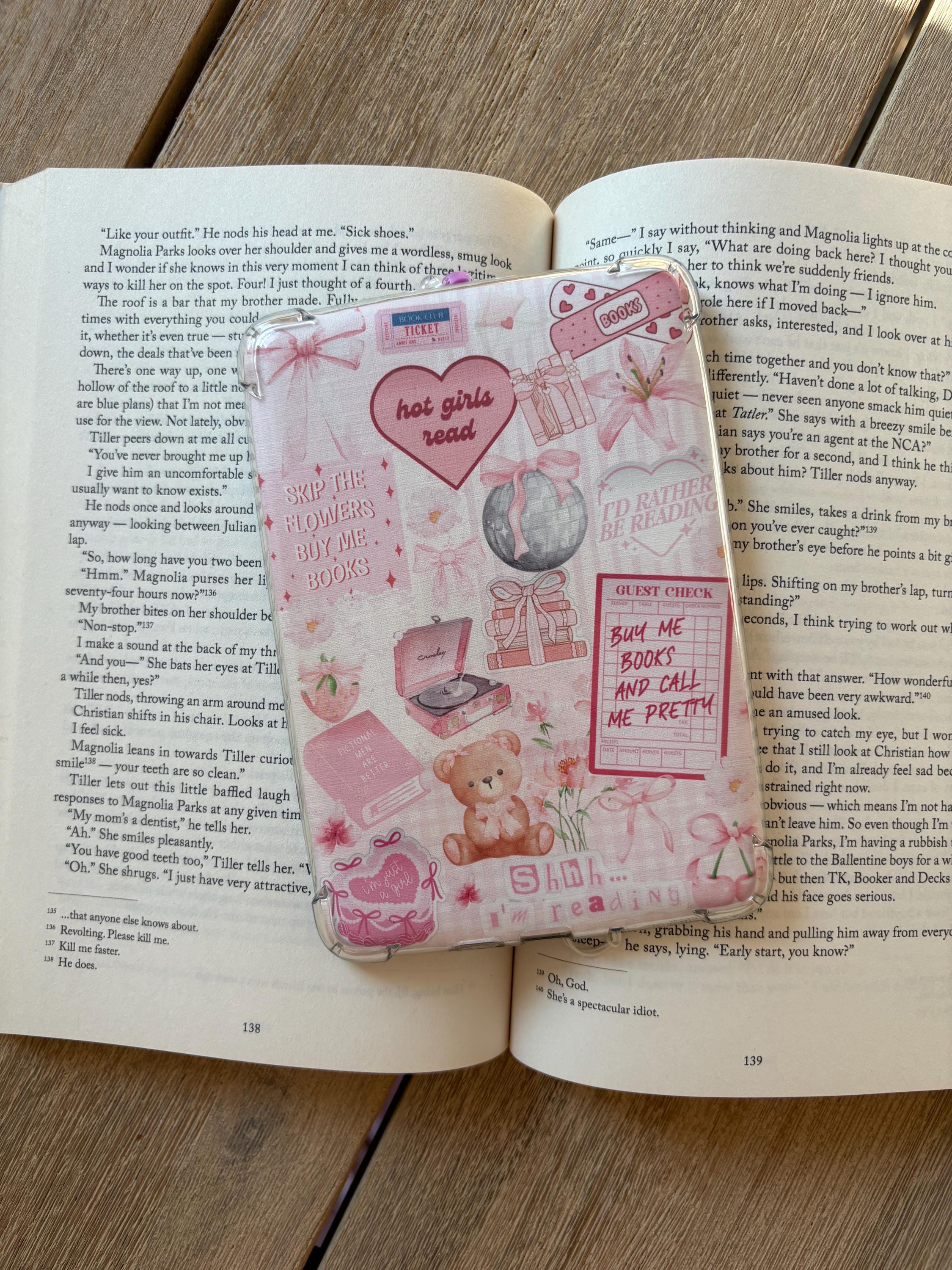 Girly Pink Kindle Insert