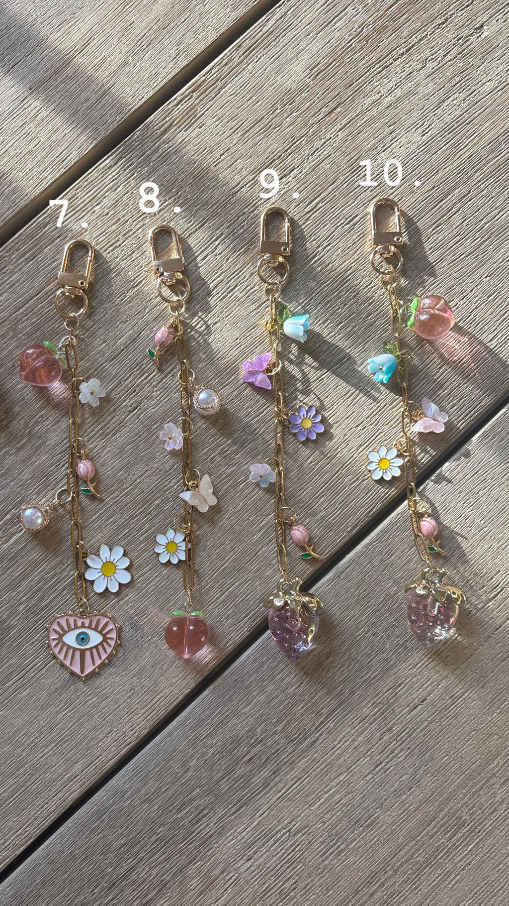 Spring Strawberry, floral, fruit Kindle Charms