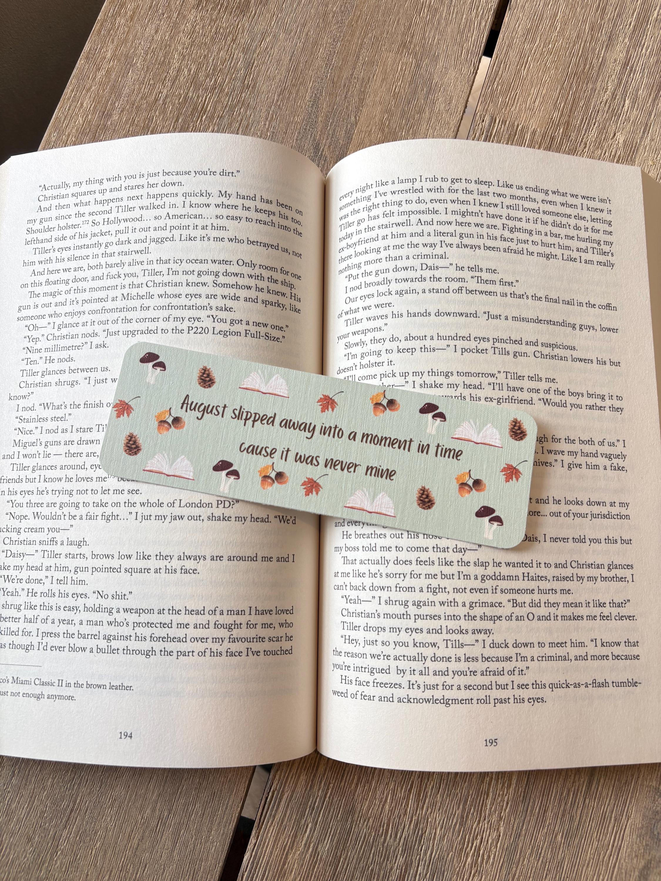 TS Inspired Bookmarks: TTPD, August Lyric, Folklore, Evermore
