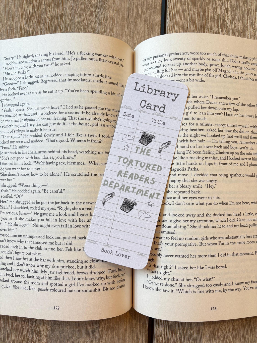 The Tortured Readers Department bookmark