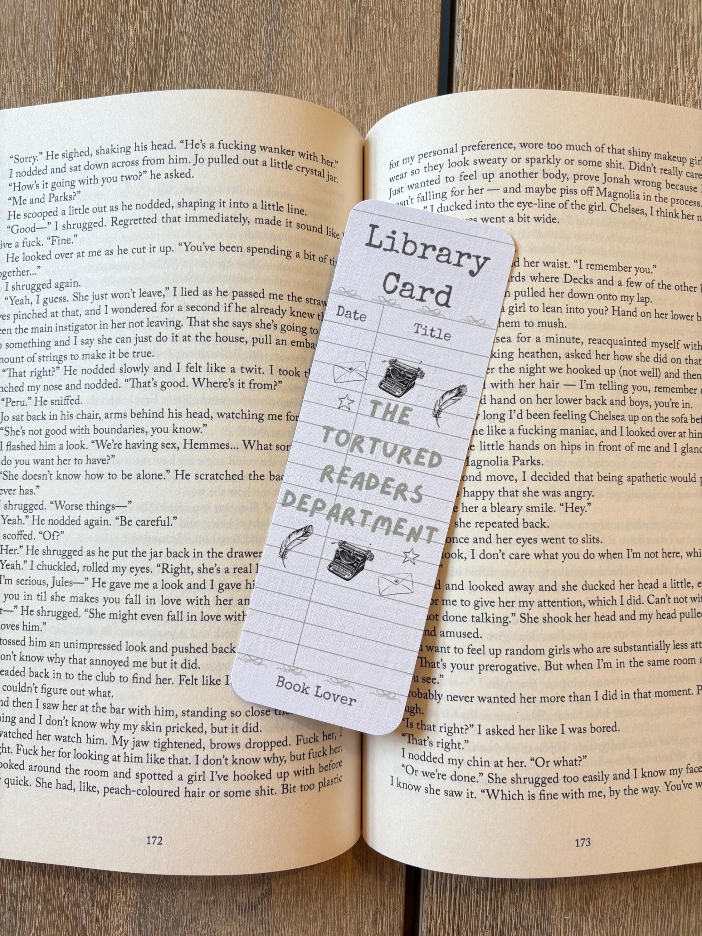 The Tortured Readers Department bookmark
