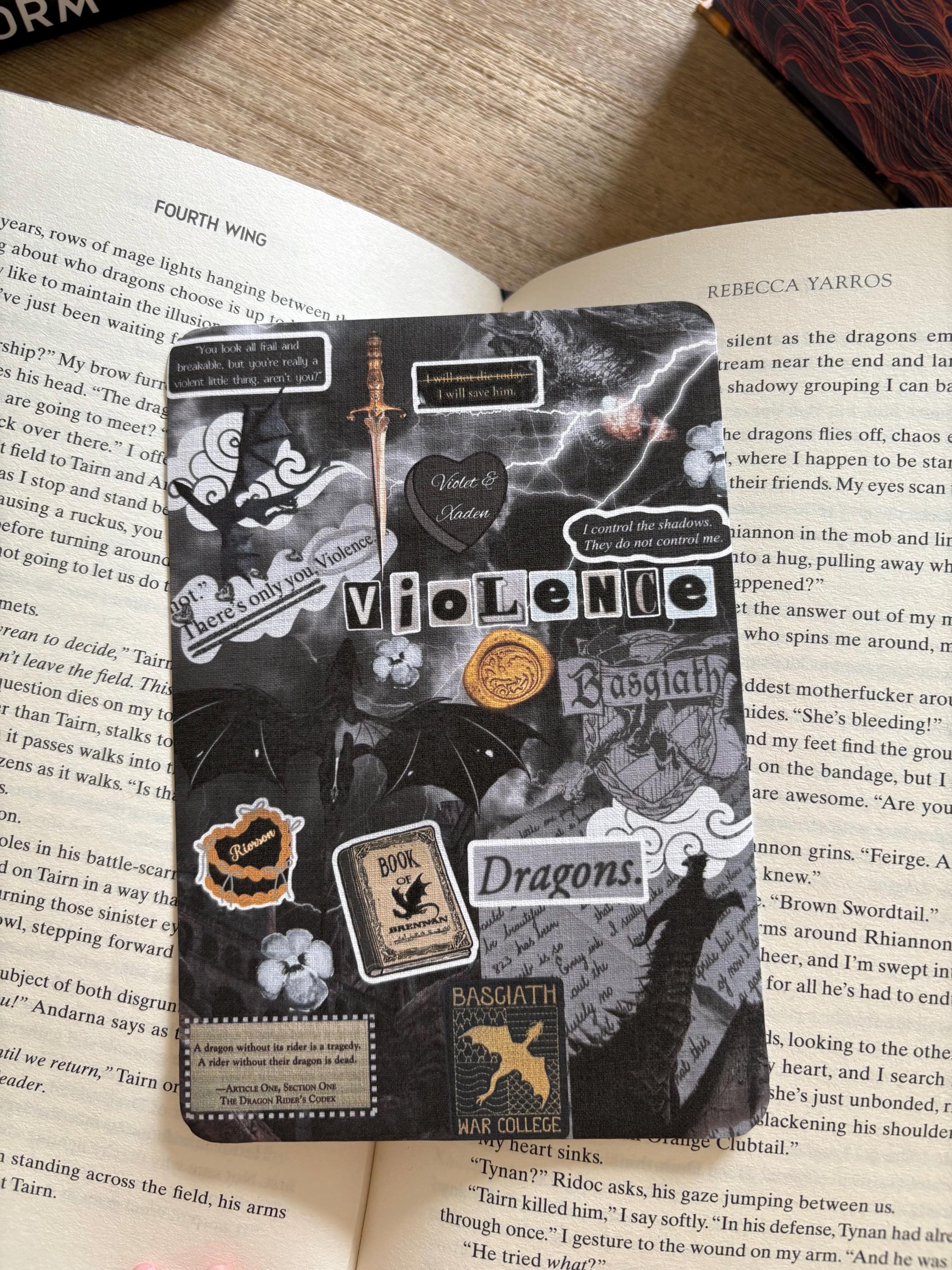 Fourth Wing Kindle Insert: Onyx Storm, Iron Flame Design
