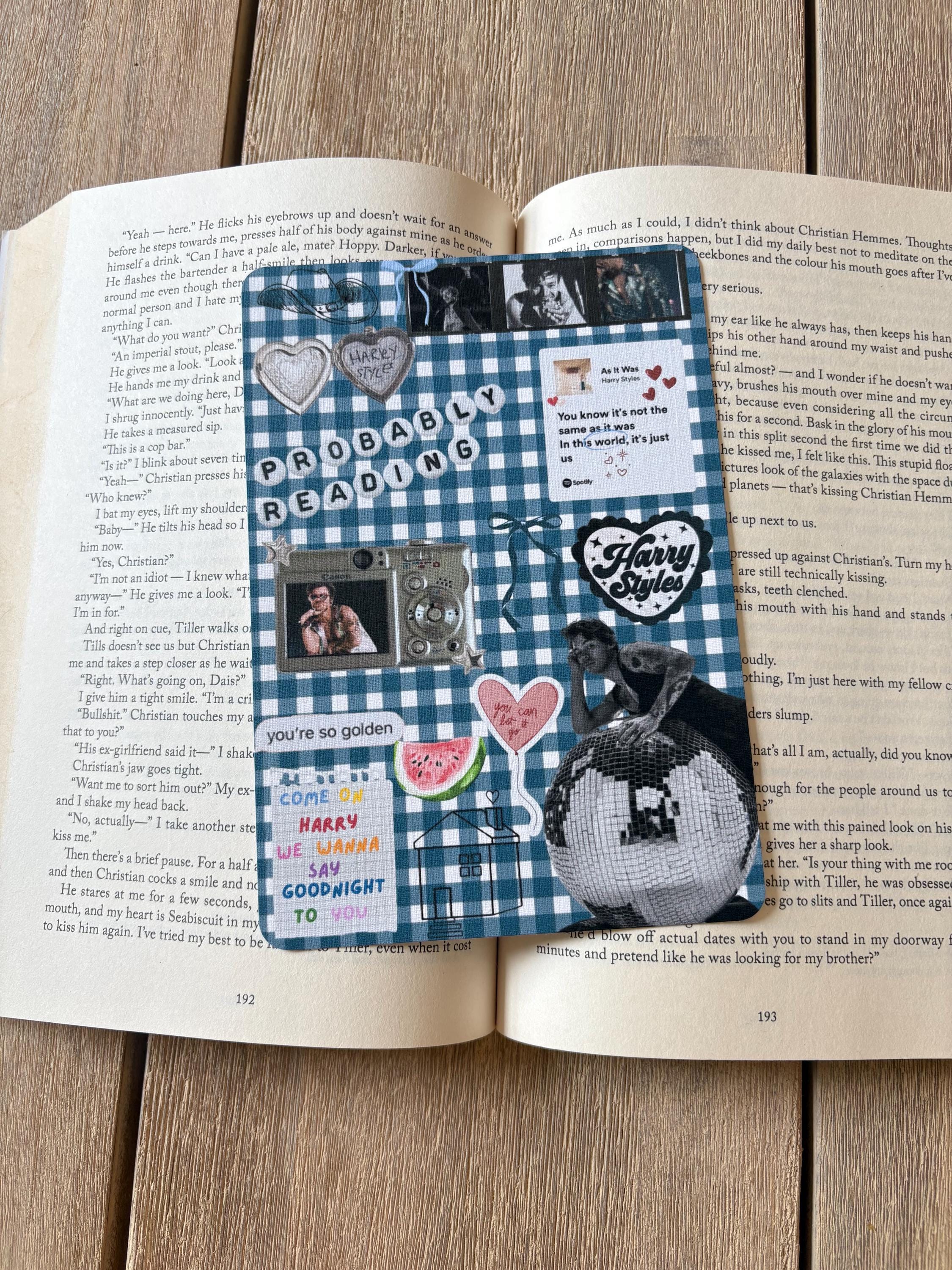 HS music inspired Kindle Insert / Blue gingham theme