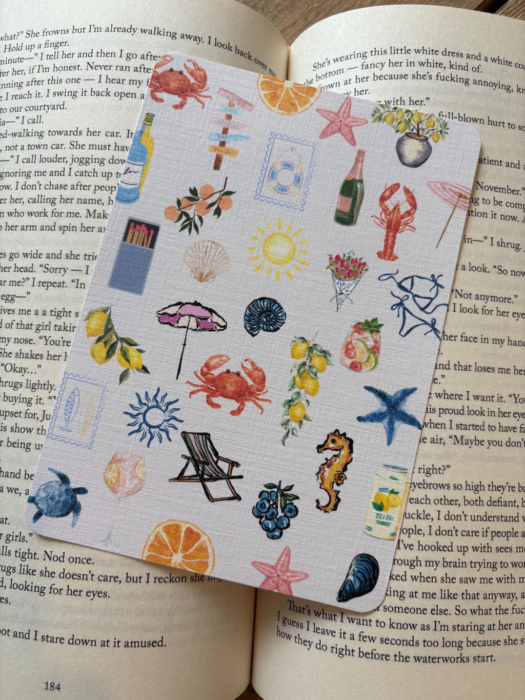 Coastal Kindle Insert/ bookmark (matching)