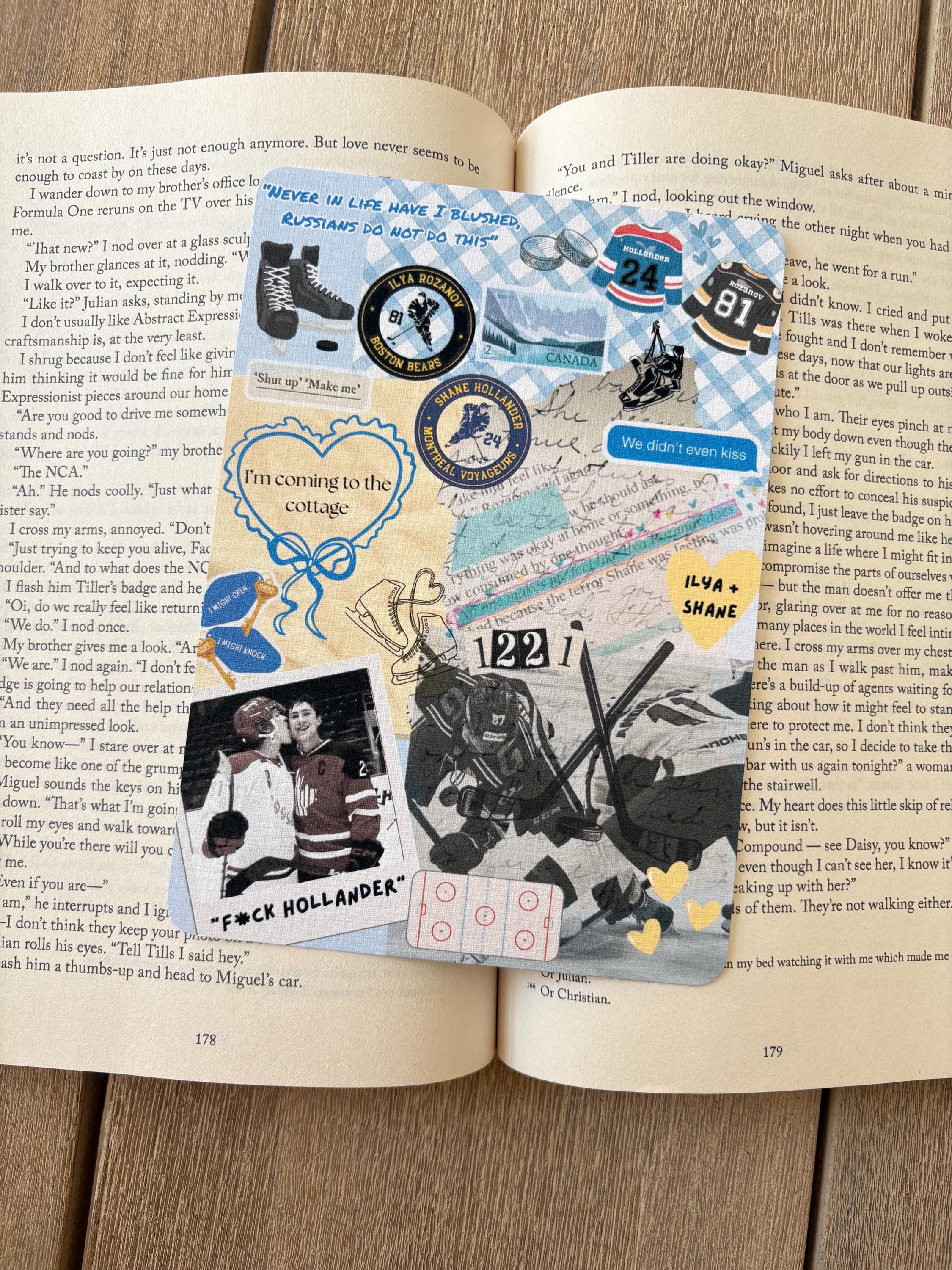 Heated Rival kindle insert / hockey romance kindle insert /Kindle Insert/Kindle Insert (Physical) / Kindle Aesthetic / Clear Case Insert