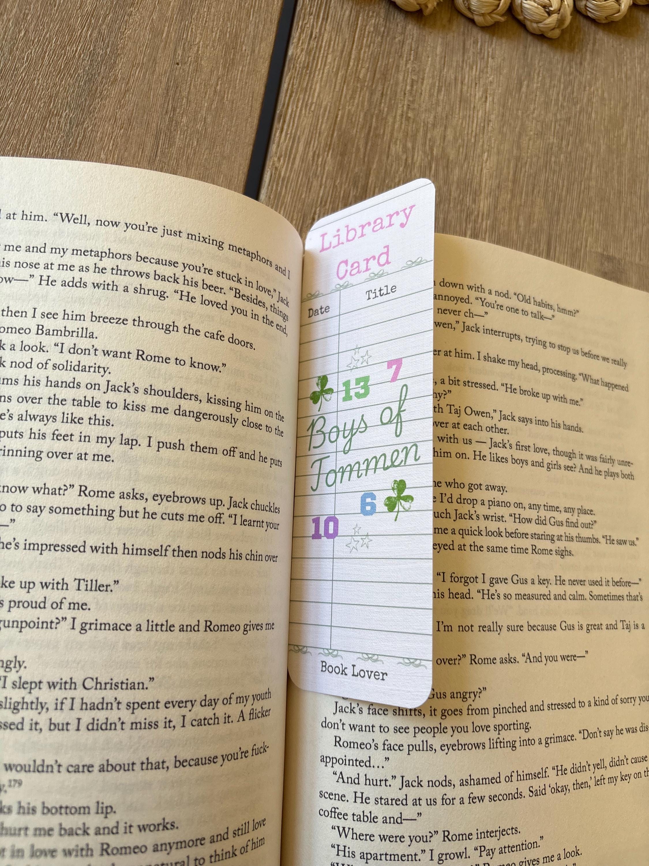 Boys of Tommen Library Card Bookmark