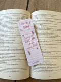 Diet Coke Library Card Bookmark
