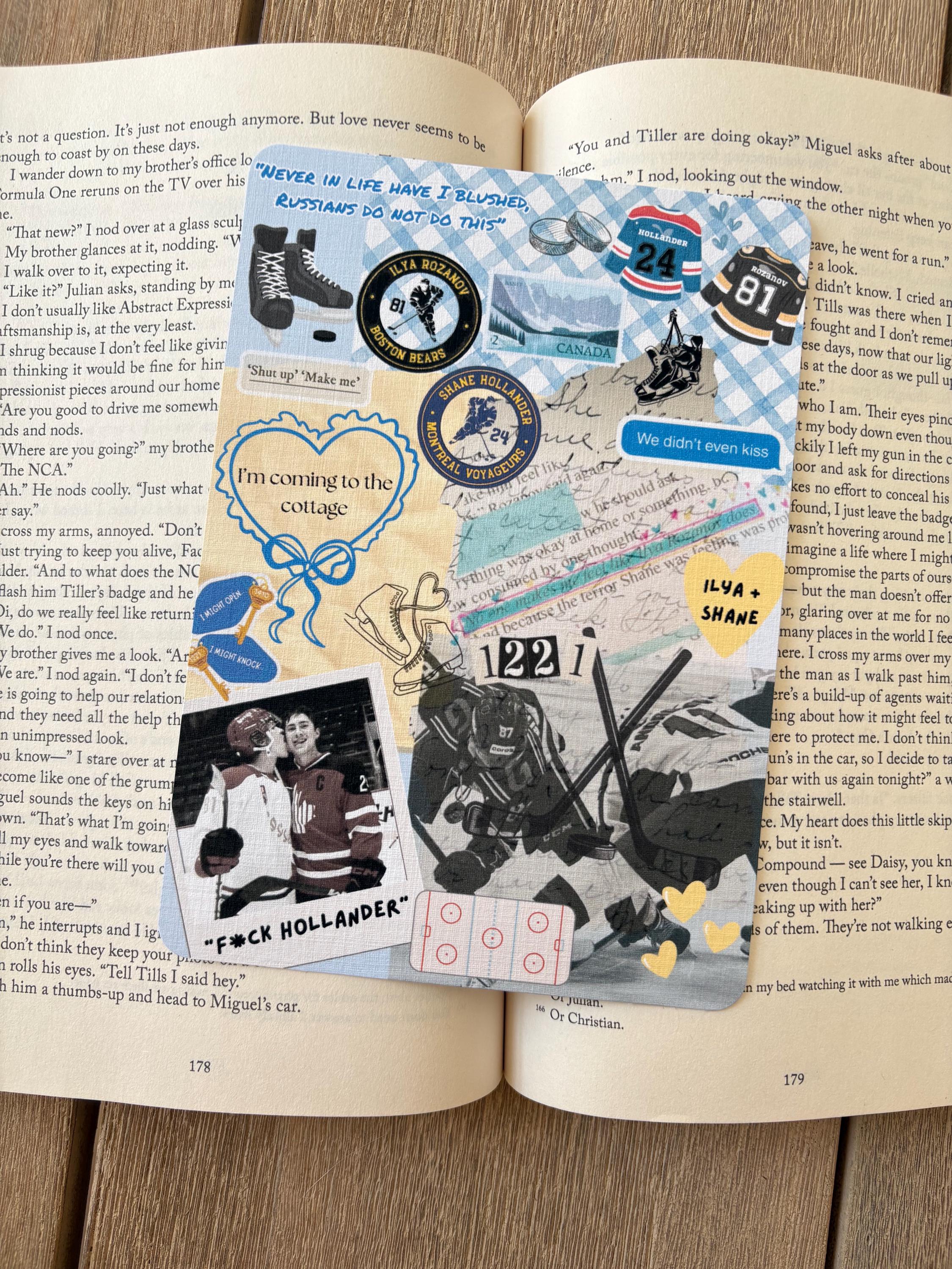 Heated Rival kindle insert / hockey romance kindle insert /Kindle Insert/Kindle Insert (Physical) / Kindle Aesthetic / Clear Case Insert