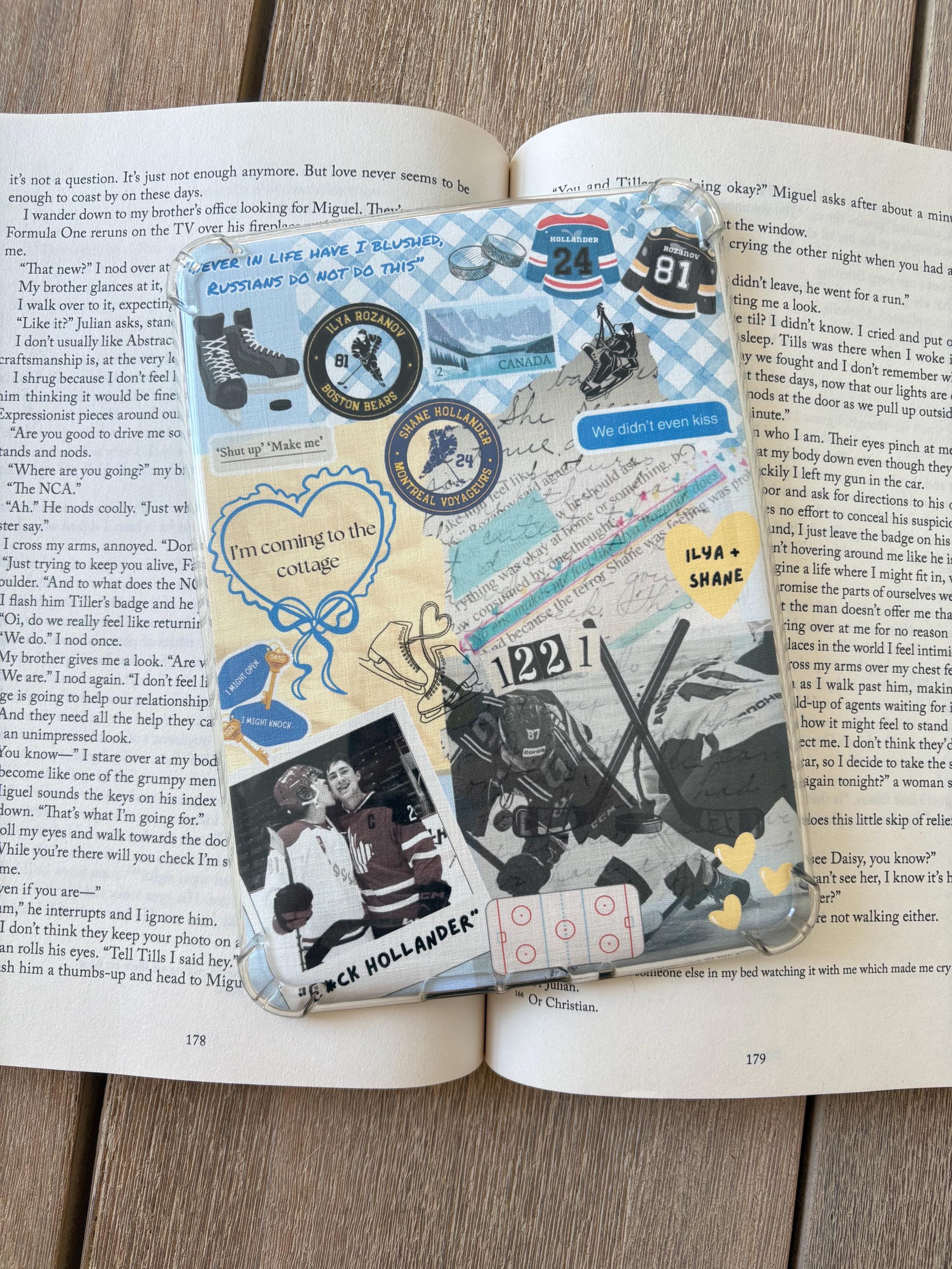 Heated Rival kindle insert / hockey romance kindle insert /Kindle Insert/Kindle Insert (Physical) / Kindle Aesthetic / Clear Case Insert