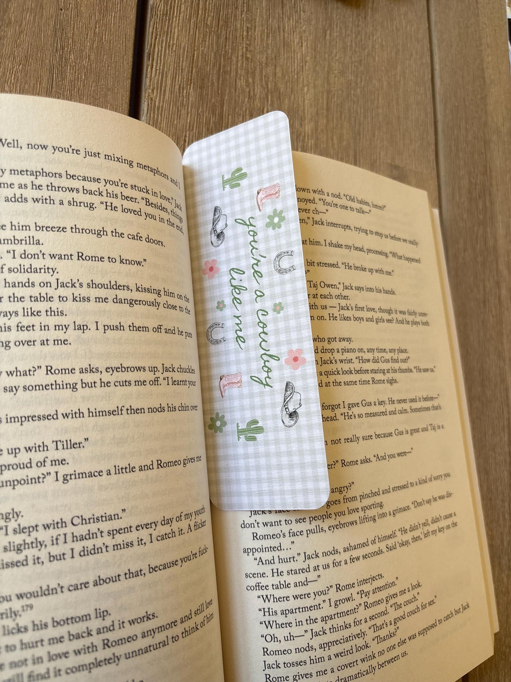 TS Bookmark "you’re a cowboy like me"